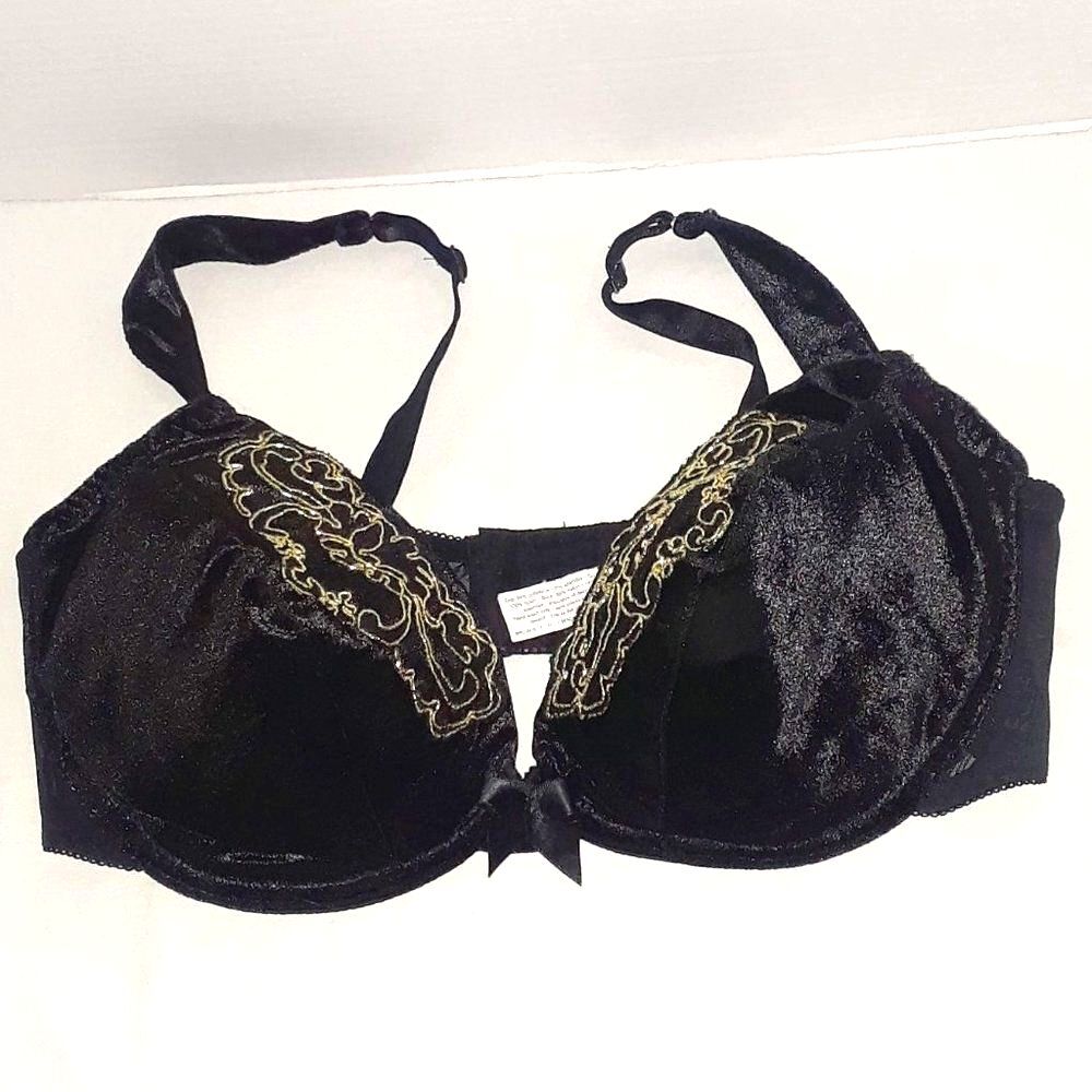 Lane Bryant Bra Size 42C Lace Overlay Black